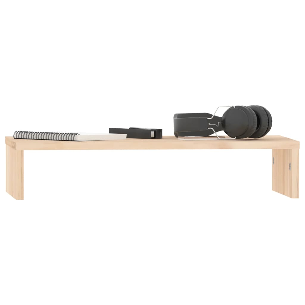 tömör fenyőfa monitorállvány 50x27x10 cm