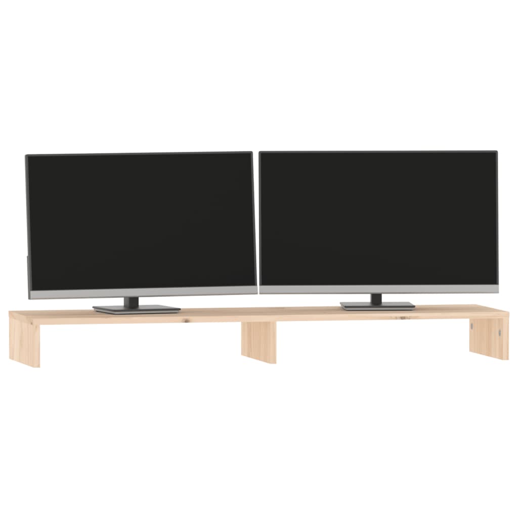 tömör fenyőfa monitorállvány 100 x 27 x 10 cm
