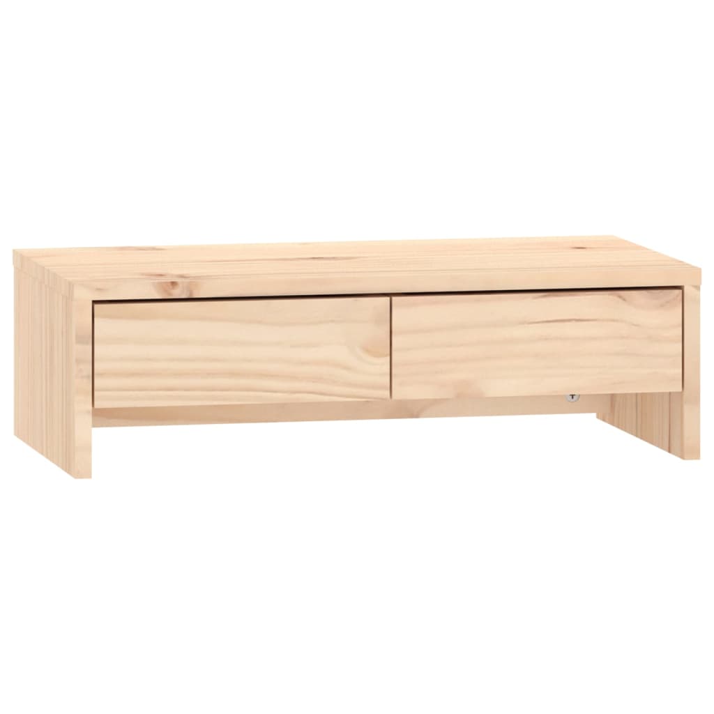 tömör fenyőfa monitorállvány 50x27x15 cm