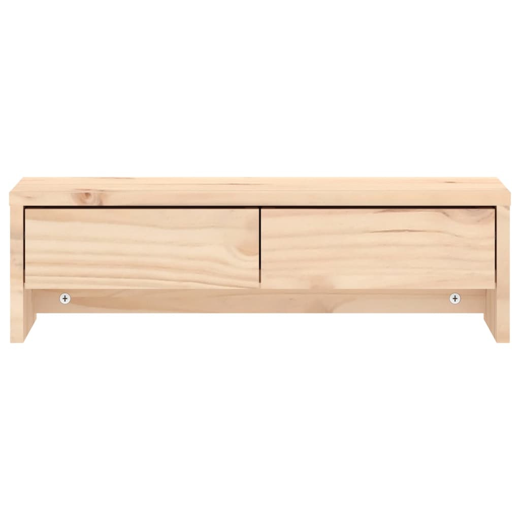 tömör fenyőfa monitorállvány 50x27x15 cm