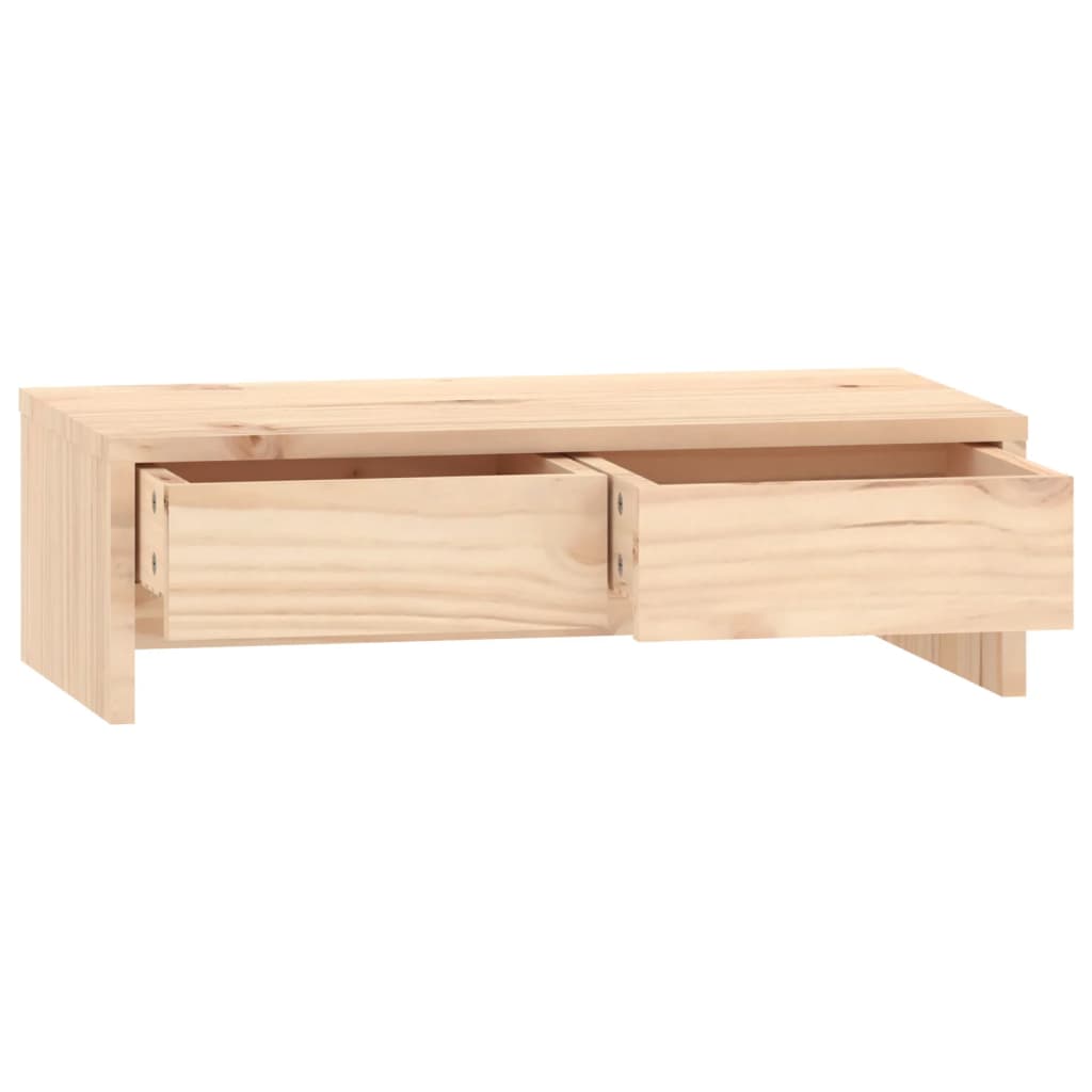 tömör fenyőfa monitorállvány 50x27x15 cm