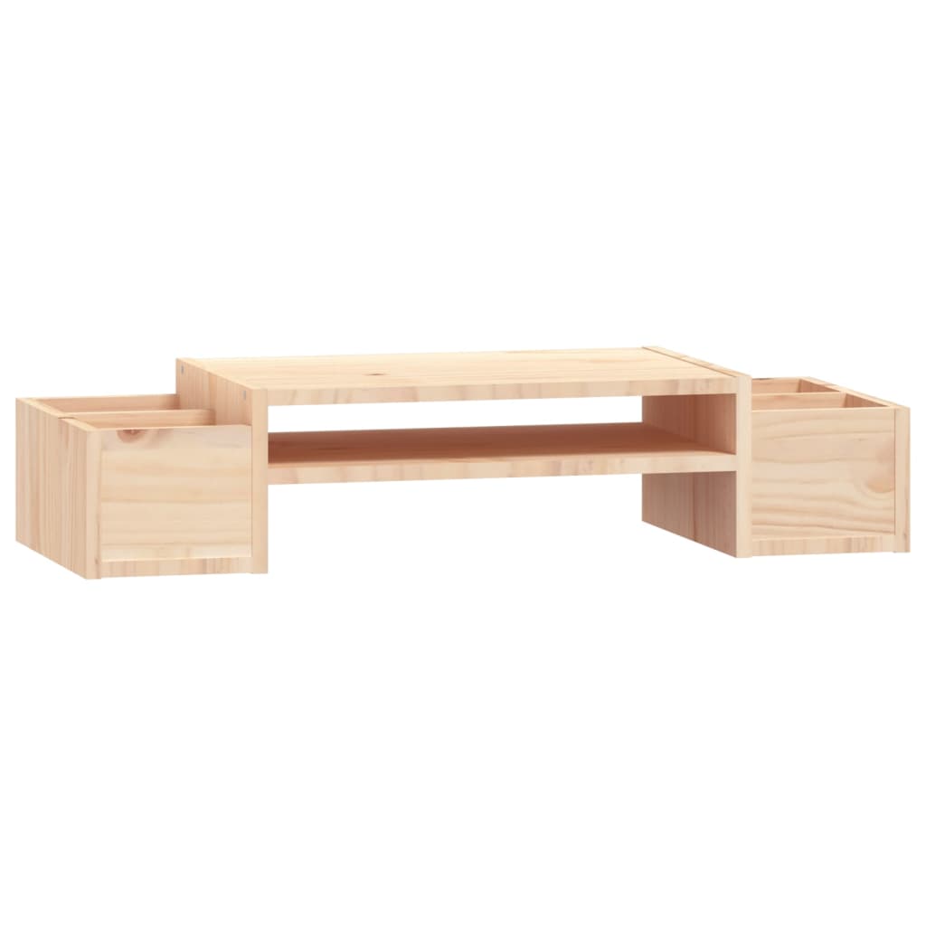 tömör fenyőfa monitorállvány 70x27,5x15 cm