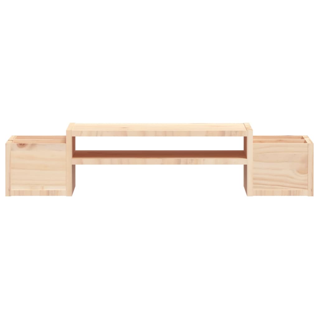 tömör fenyőfa monitorállvány 70x27,5x15 cm