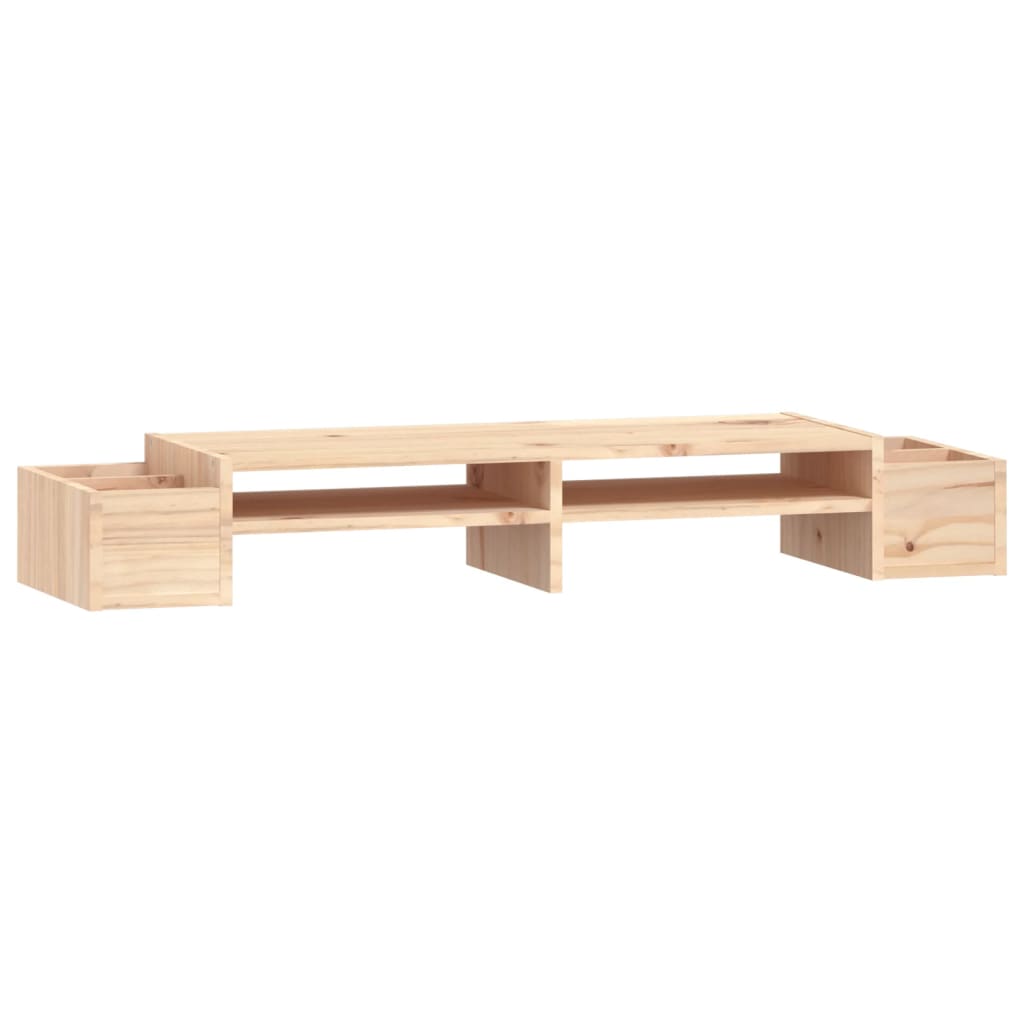 tömör fenyőfa monitorállvány 100 x 27,5 x 15 cm