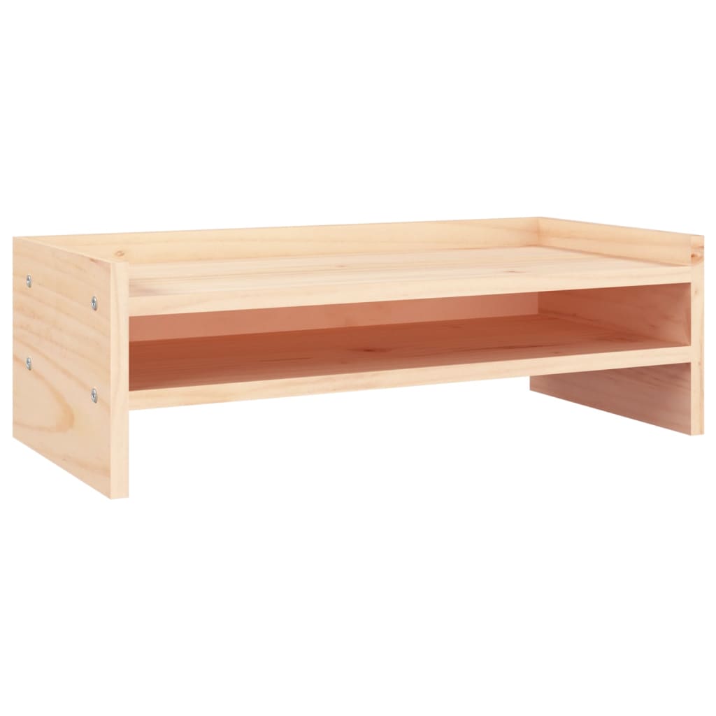 tömör fenyőfa monitorállvány 50x24x16 cm