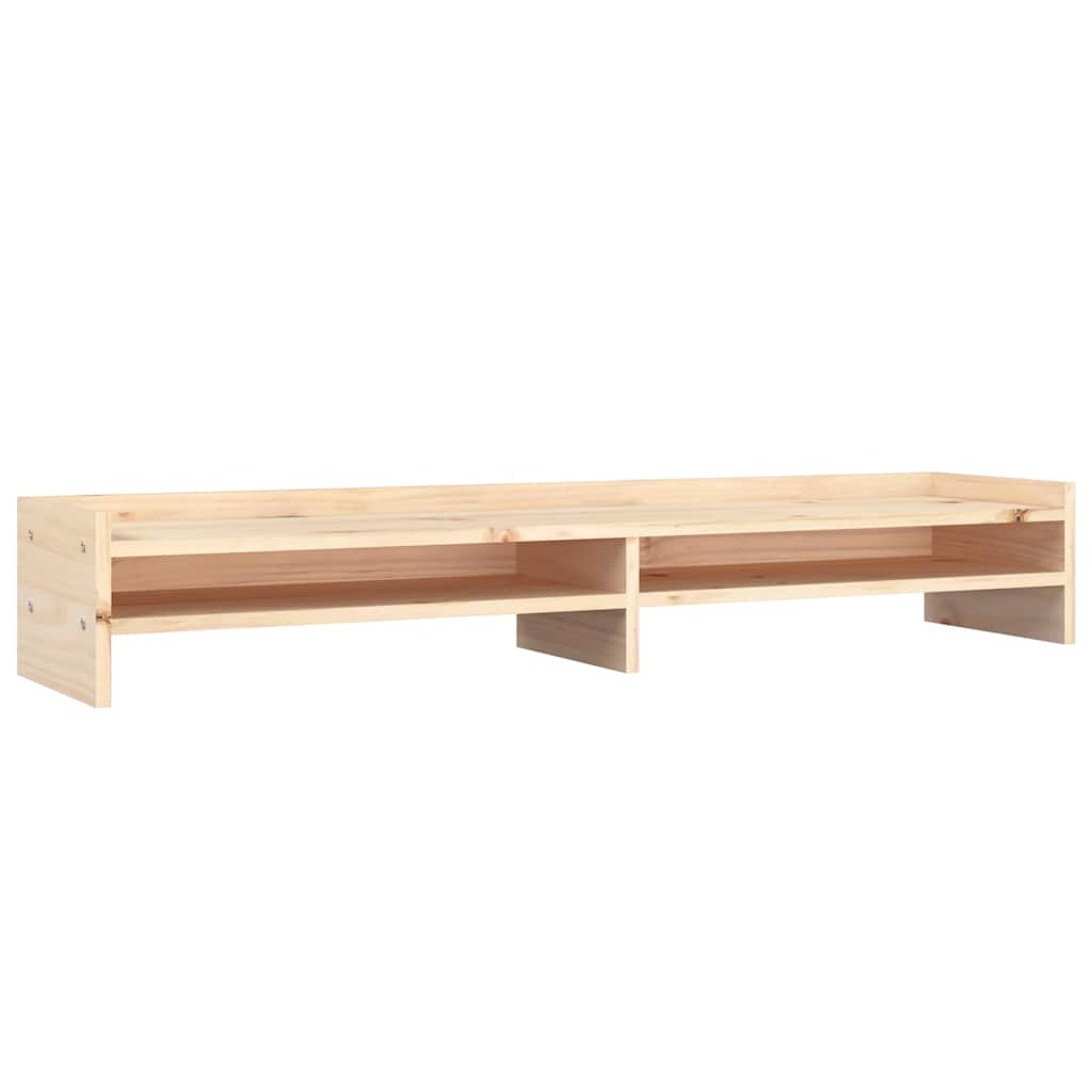 tömör fenyőfa monitorállvány 100x24x16 cm