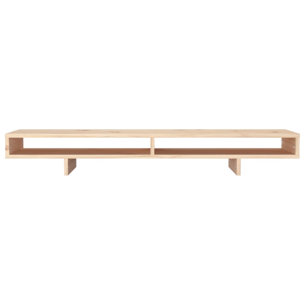 tömör fenyőfa monitorállvány 100x27x14 cm
