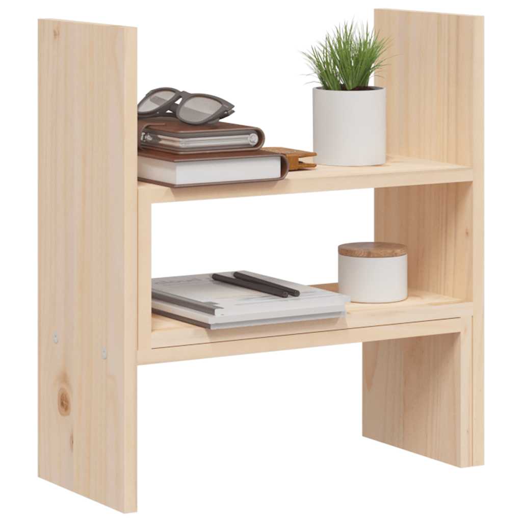 tömör fenyőfa monitorállvány (39-72) x 17 x 43 cm