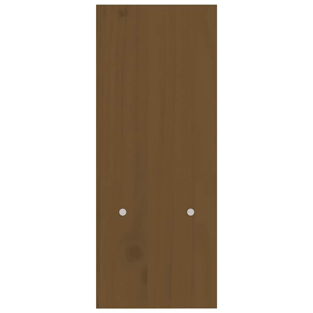 mézbarna tömör fenyőfa monitorállvány (39-72) x 17 x 43 cm