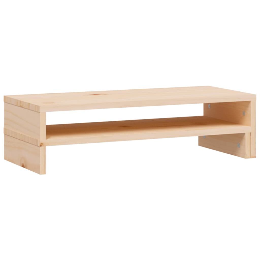 tömör fenyőfa monitorállvány (52-101) x 22 x 14 cm