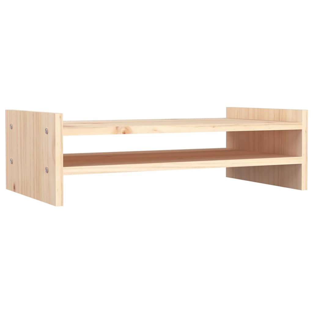 tömör fenyőfa monitorállvány 50x27x15 cm