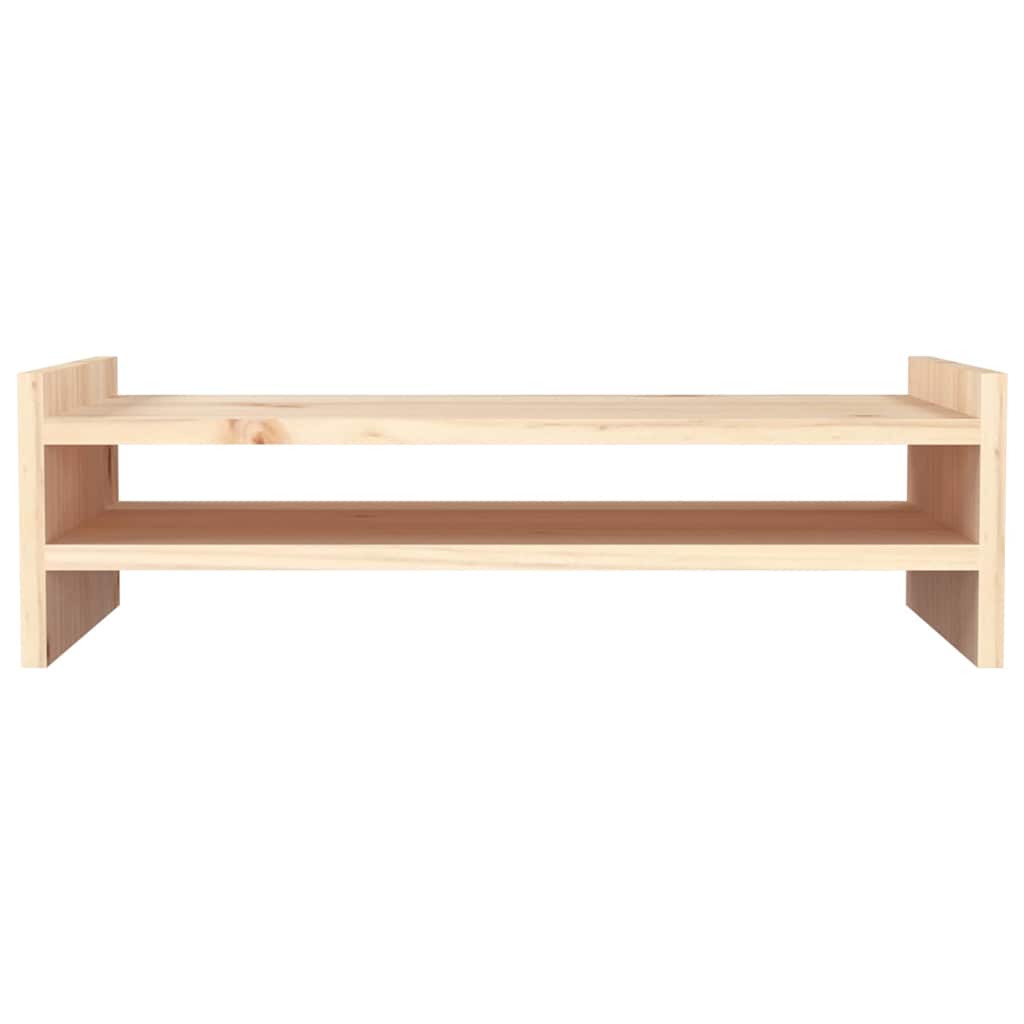 tömör fenyőfa monitorállvány 50x27x15 cm