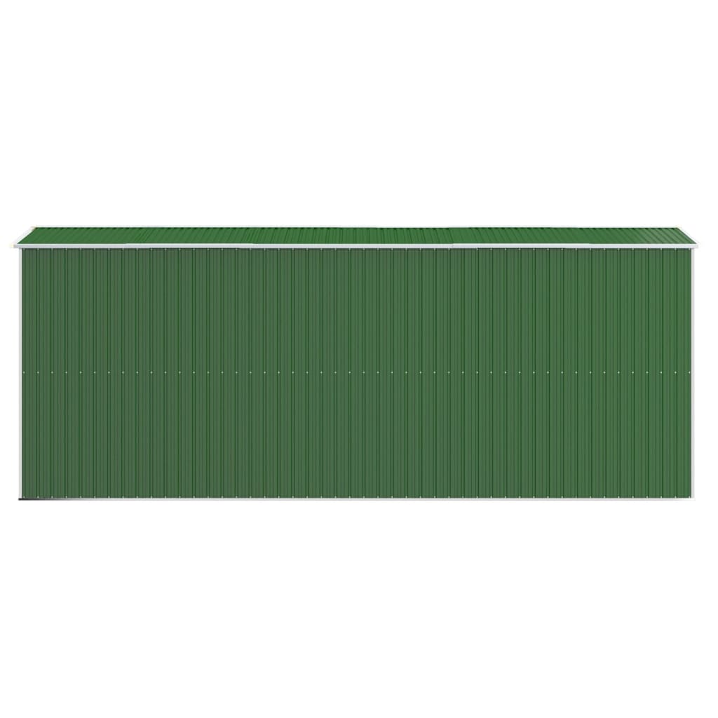 zöld horganyzott acél kerti fészer 192x523x223 cm
