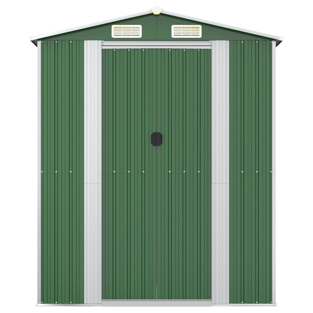 zöld horganyzott acél kerti fészer 192x606x223 cm