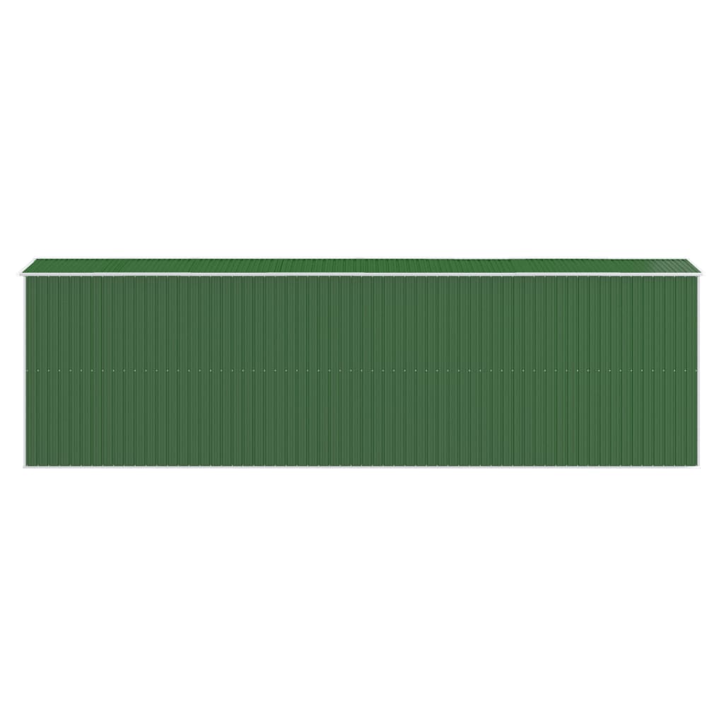 zöld horganyzott acél kerti fészer 192x606x223 cm