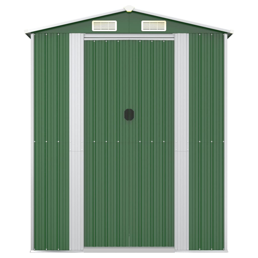 zöld horganyzott acél kerti fészer 192x772x223 cm