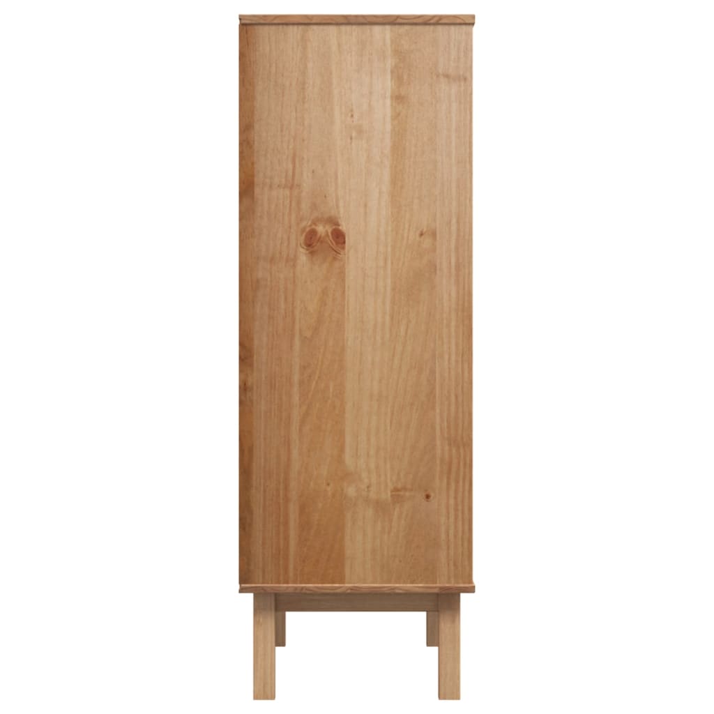 OTTA tömör fenyőfa magasszekrény 85 x 43 x 125 cm