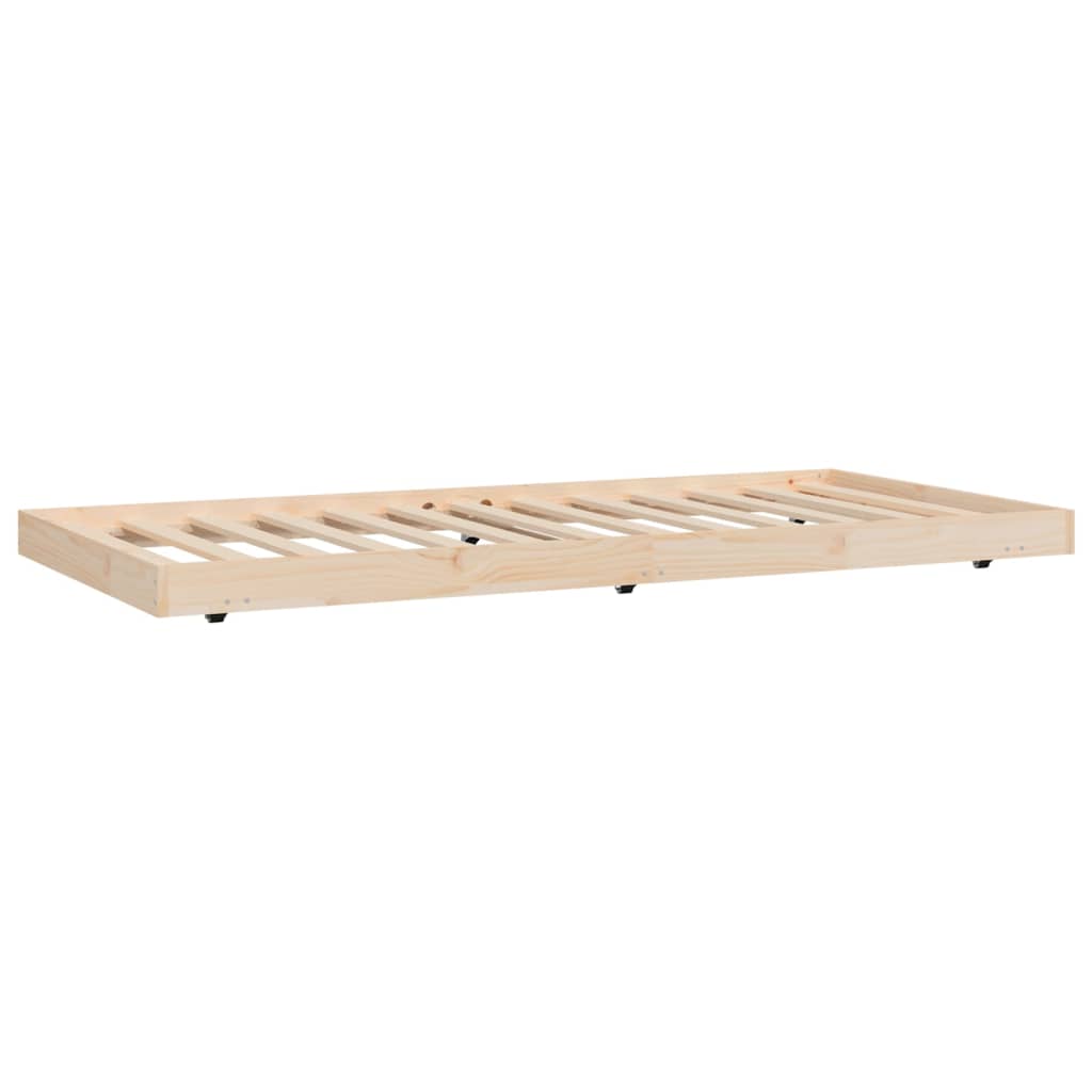 tömör fenyőfa ágy matrac nélkül 75 x 190 cm