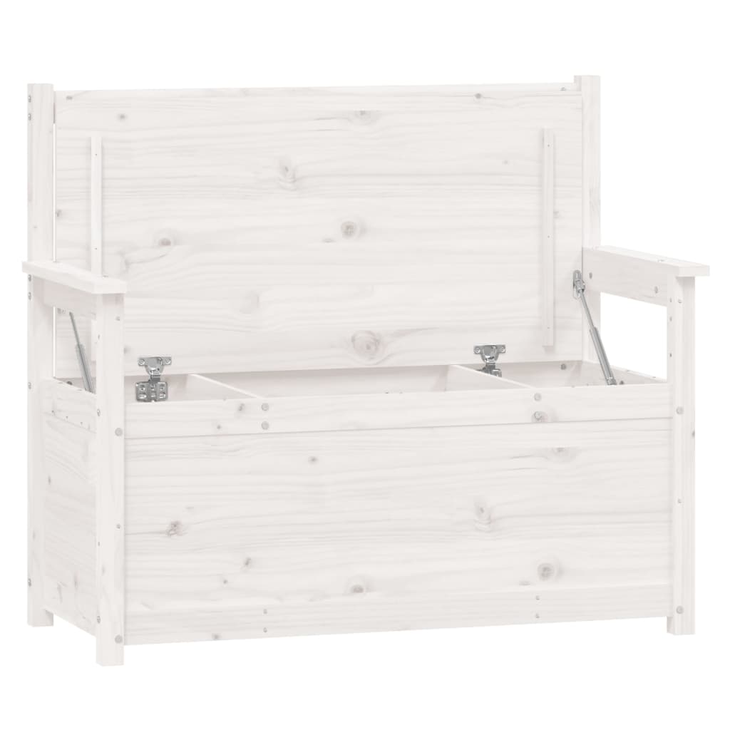 fehér tömör fenyőfa pad 112,5 x 51,5 x 96,5 cm