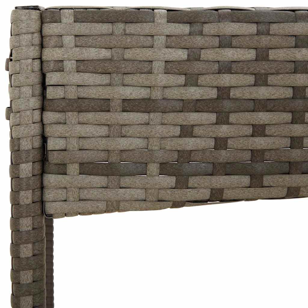 4 részes szürke polyrattan kerti ülőgarnitúra párnákkal