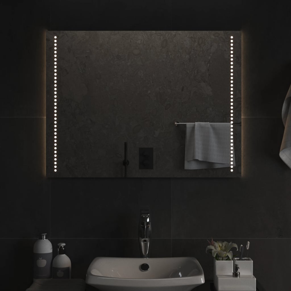 LED-es fürdőszobatükör 60x80 cm