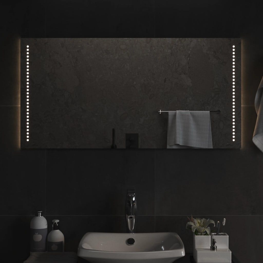 LED-es fürdőszobatükör 50x100 cm