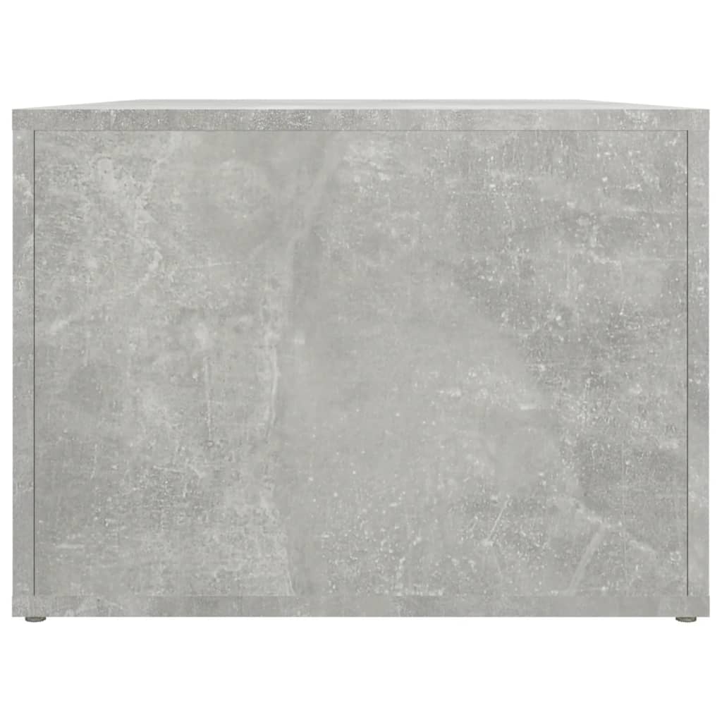 betonszürke szerelt fa dohányzóasztal 80 x 50 x 36 cm