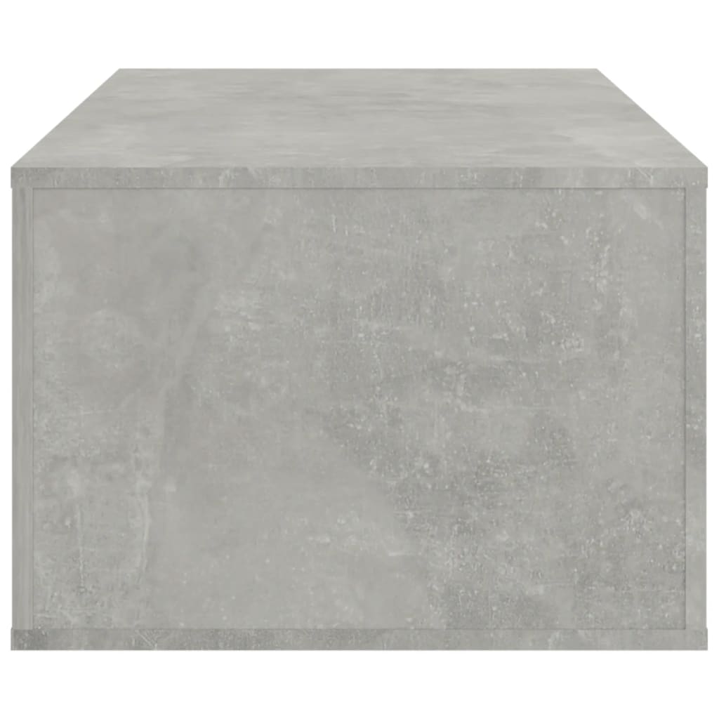 betonszürke szerelt fa dohányzóasztal 100x50,5x35 cm
