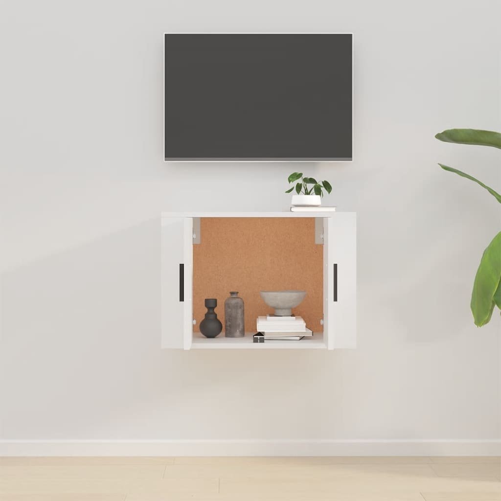 fehér fali TV-szekrény 57 x 34,5 x 40 cm