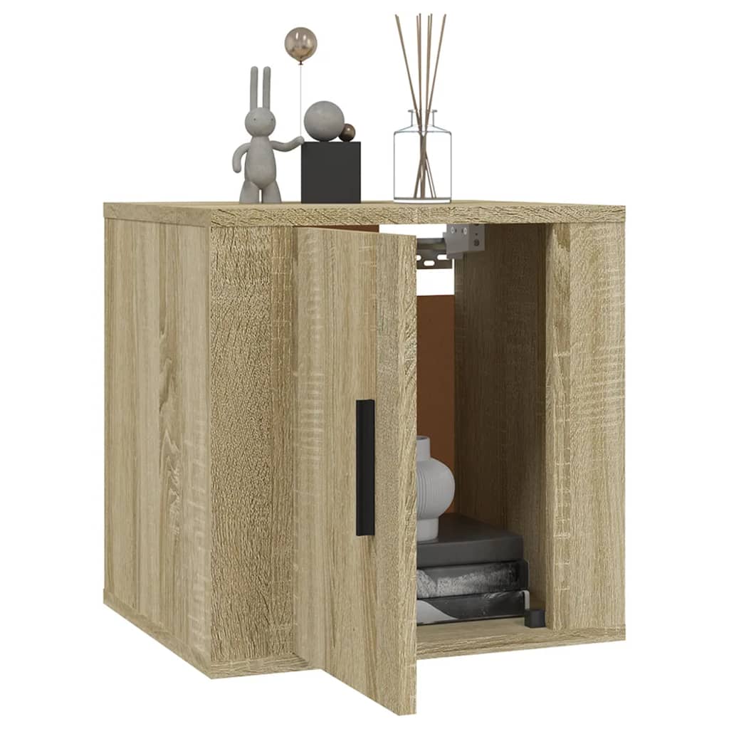 2 db sonoma tölgy fali TV-szekrény 40x34,5x40 cm