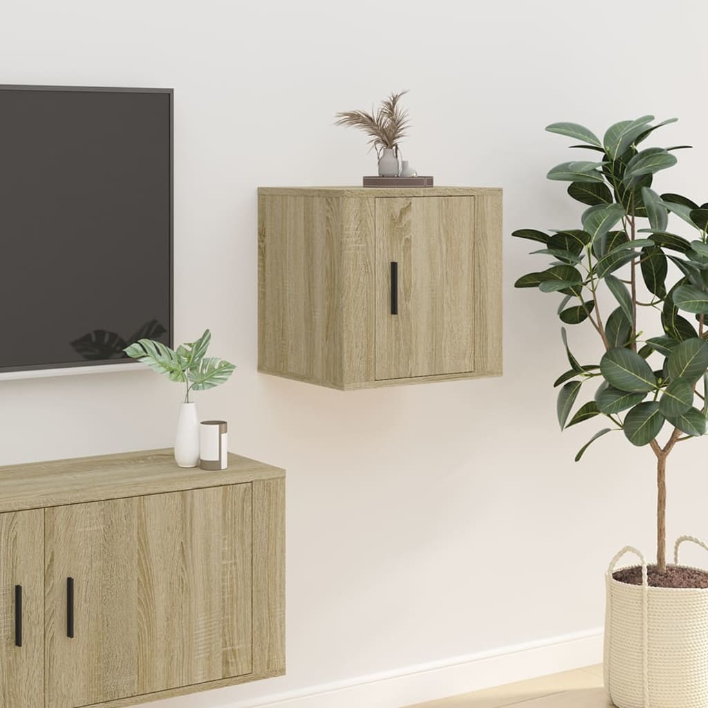 2 db sonoma tölgy fali TV-szekrény 40x34,5x40 cm