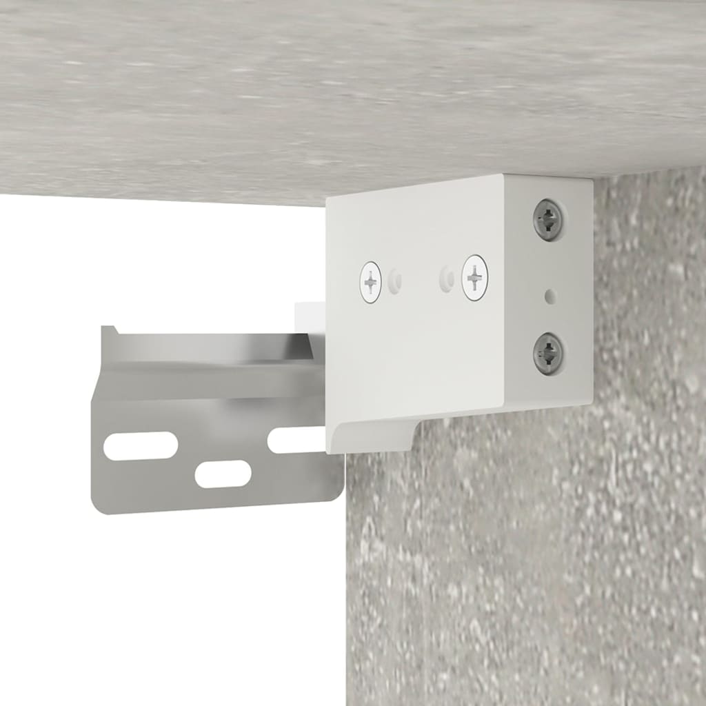 2 db betonszürke fali TV-szekrény 40x34,5x40 cm