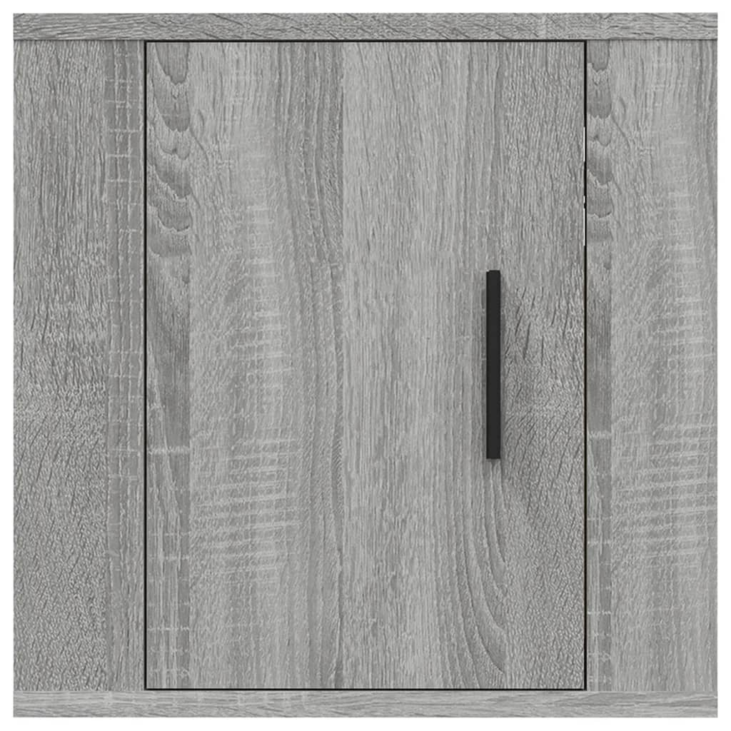 2 db szürke sonoma falra szerelhető TV-szekrény 40x34,5x40 cm