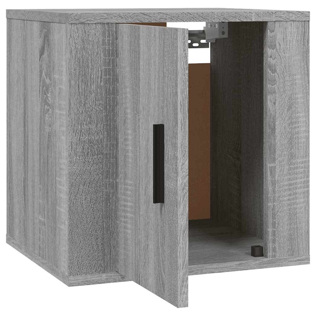 2 db szürke sonoma falra szerelhető TV-szekrény 40x34,5x40 cm