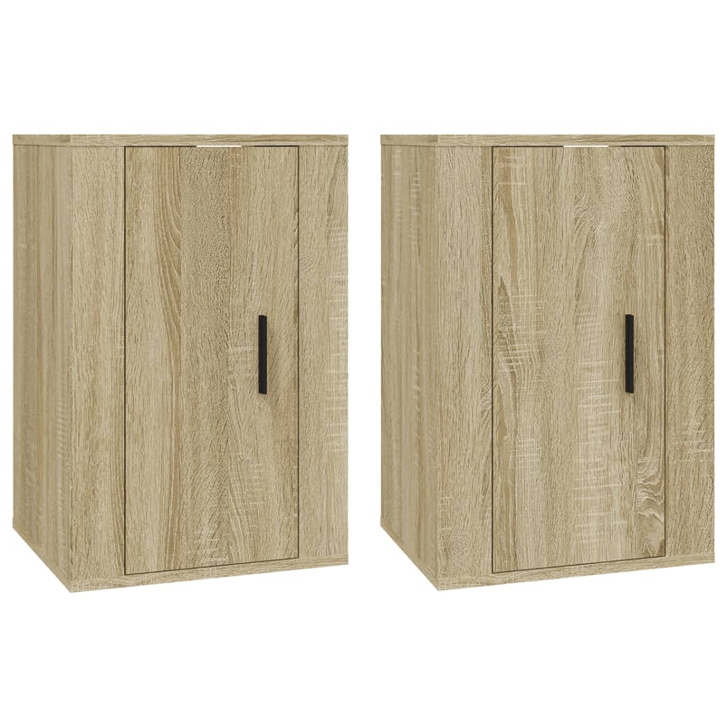 2 db sonoma tölgy fali TV-szekrény 40x34,5x60 cm