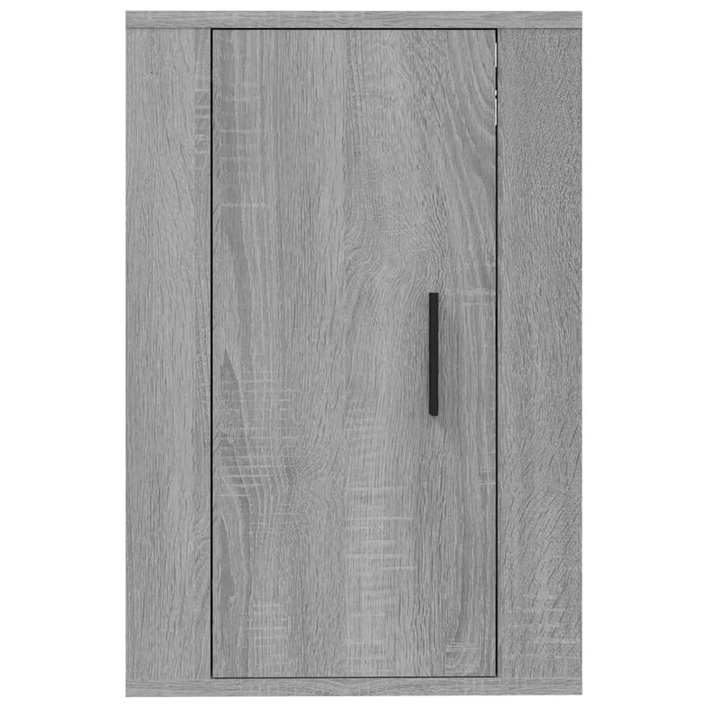 2 db szürke sonoma falra szerelhető TV-szekrény 40x34,5x60 cm