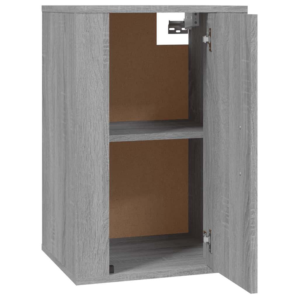 2 db szürke sonoma falra szerelhető TV-szekrény 40x34,5x60 cm