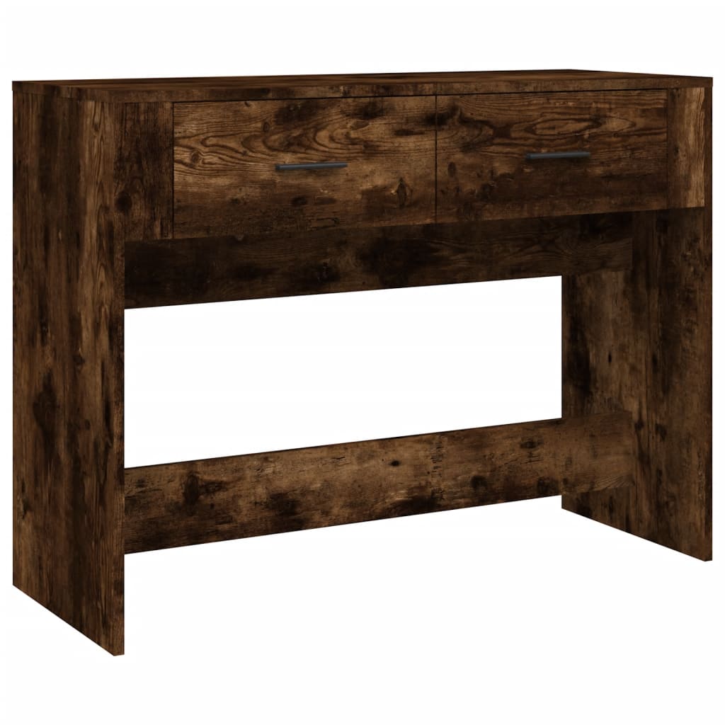 füstös tölgy színű szerelt fa tálalóasztal 100 x 39 x 75 cm