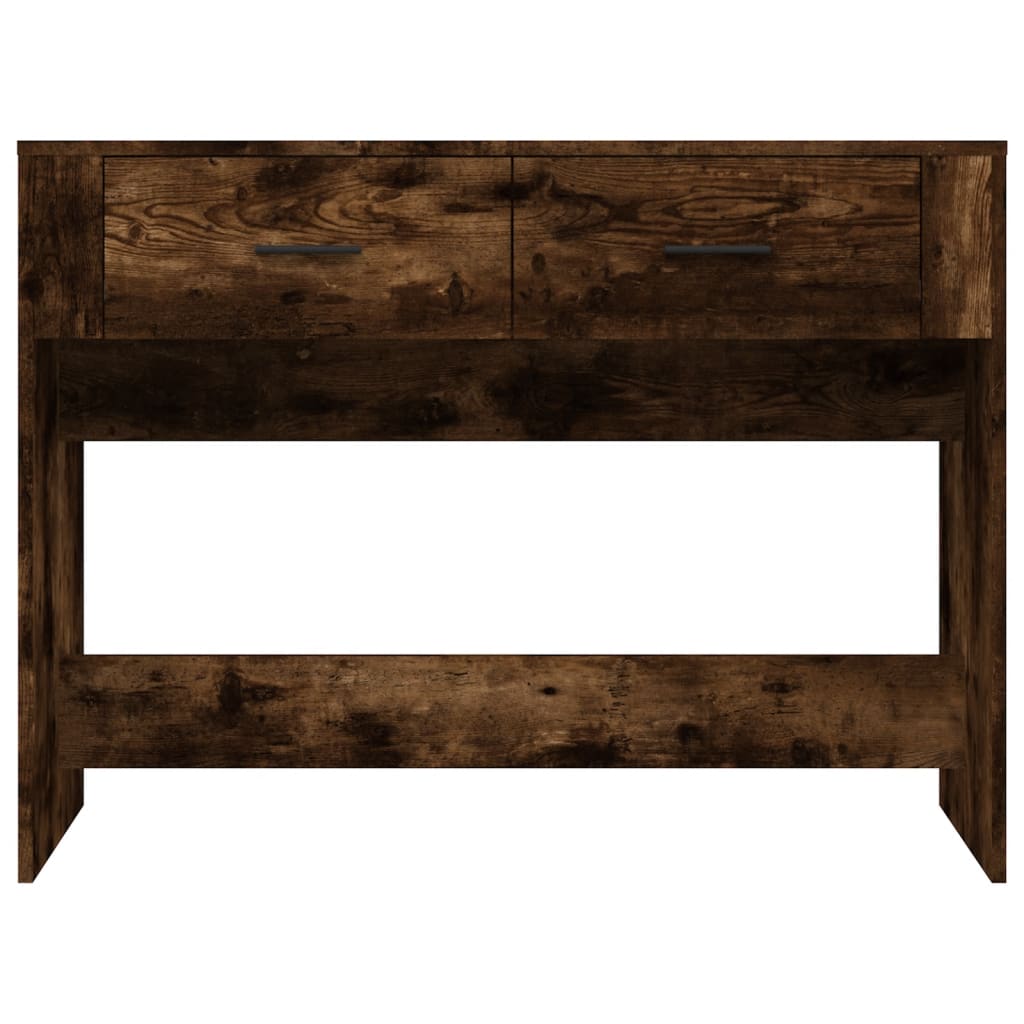 füstös tölgy színű szerelt fa tálalóasztal 100 x 39 x 75 cm