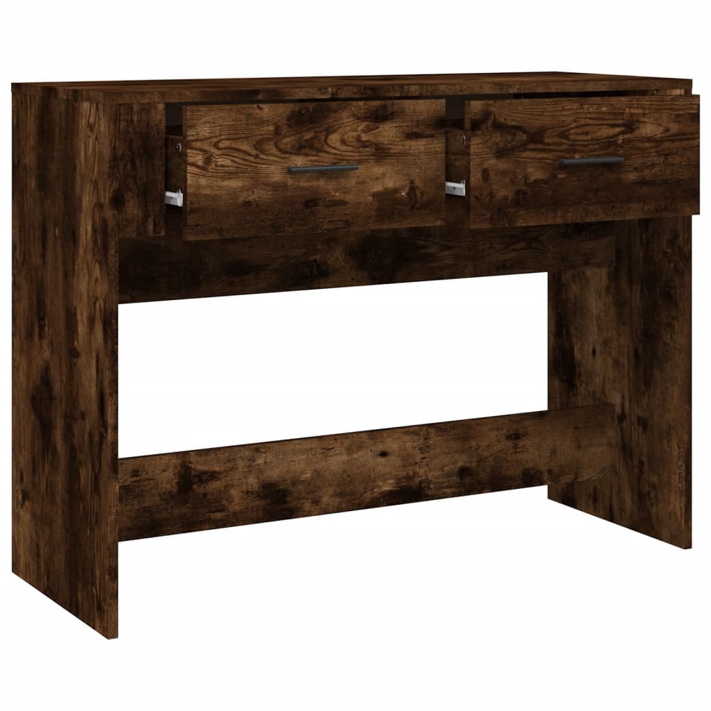 füstös tölgy színű szerelt fa tálalóasztal 100 x 39 x 75 cm
