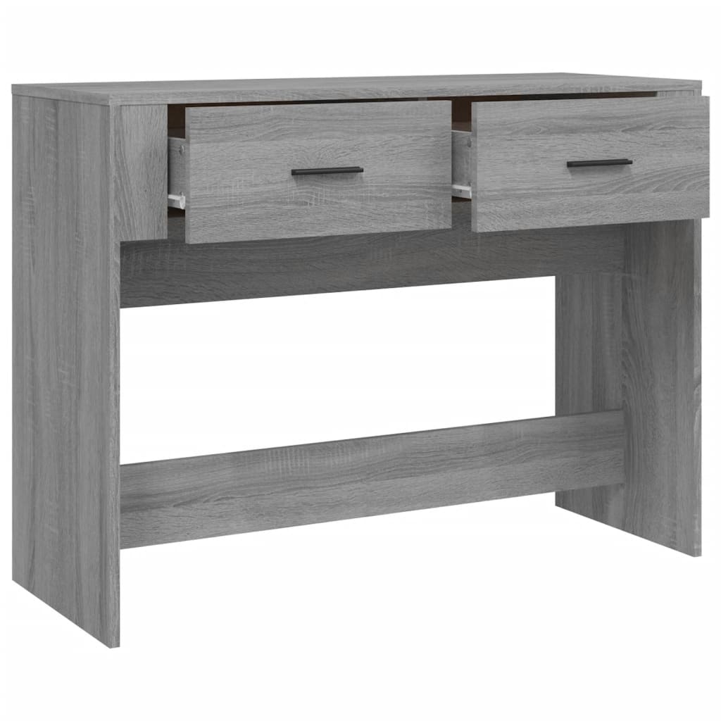 szürke sonoma színű szerelt fa tálalóasztal 100 x 39 x 75 cm