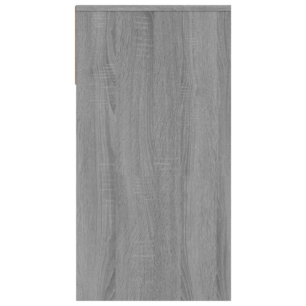 szürke sonoma színű szerelt fa tálalóasztal 100 x 39 x 75 cm