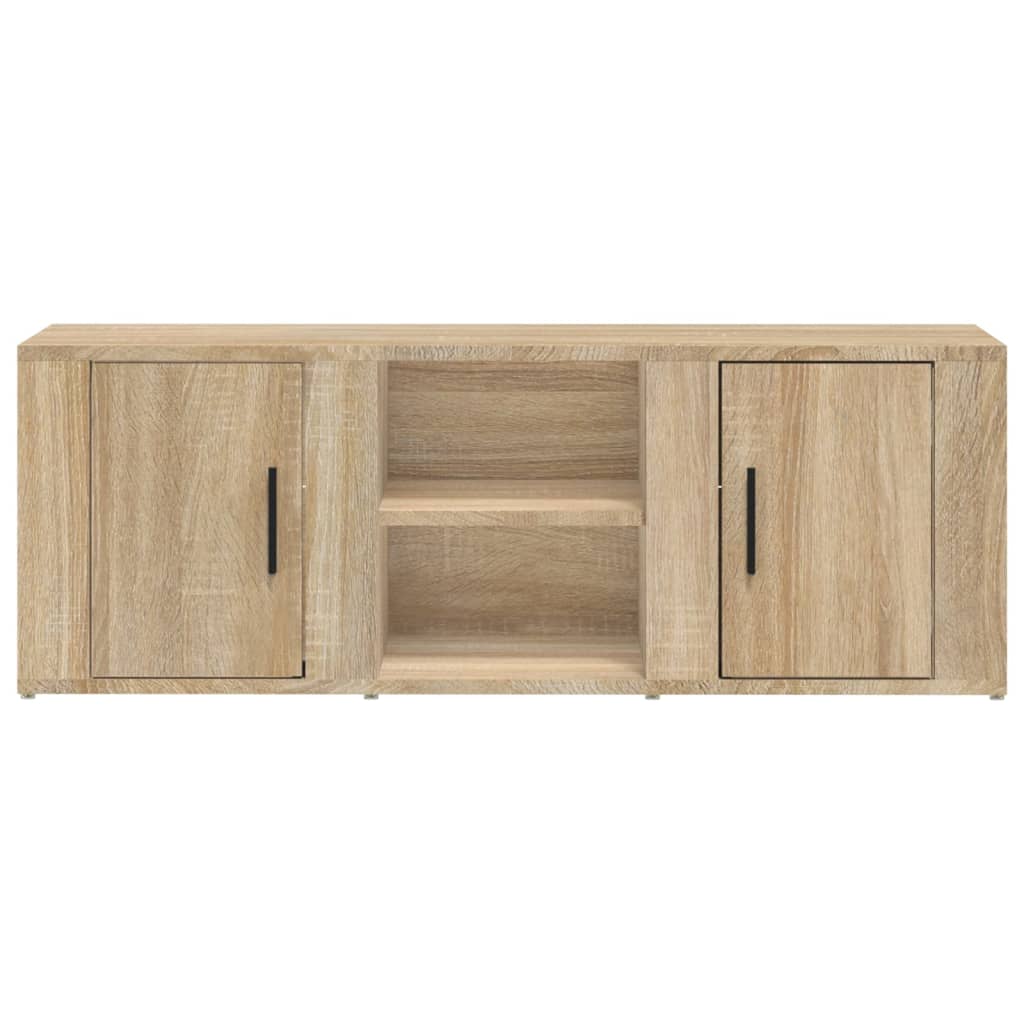 sonoma tölgyszínű szerelt fa TV-szekrény 100x31,5x35 cm