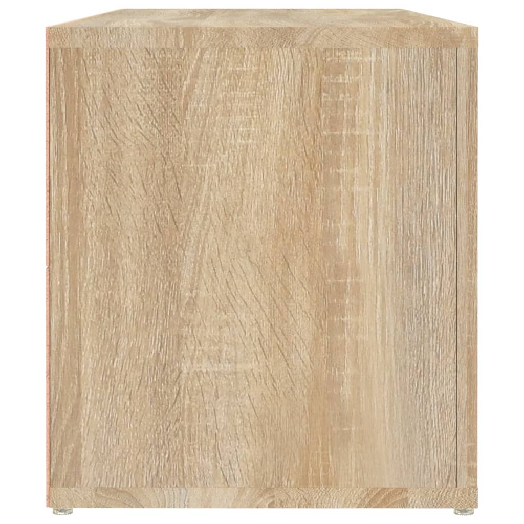 sonoma tölgyszínű szerelt fa TV-szekrény 100x31,5x35 cm