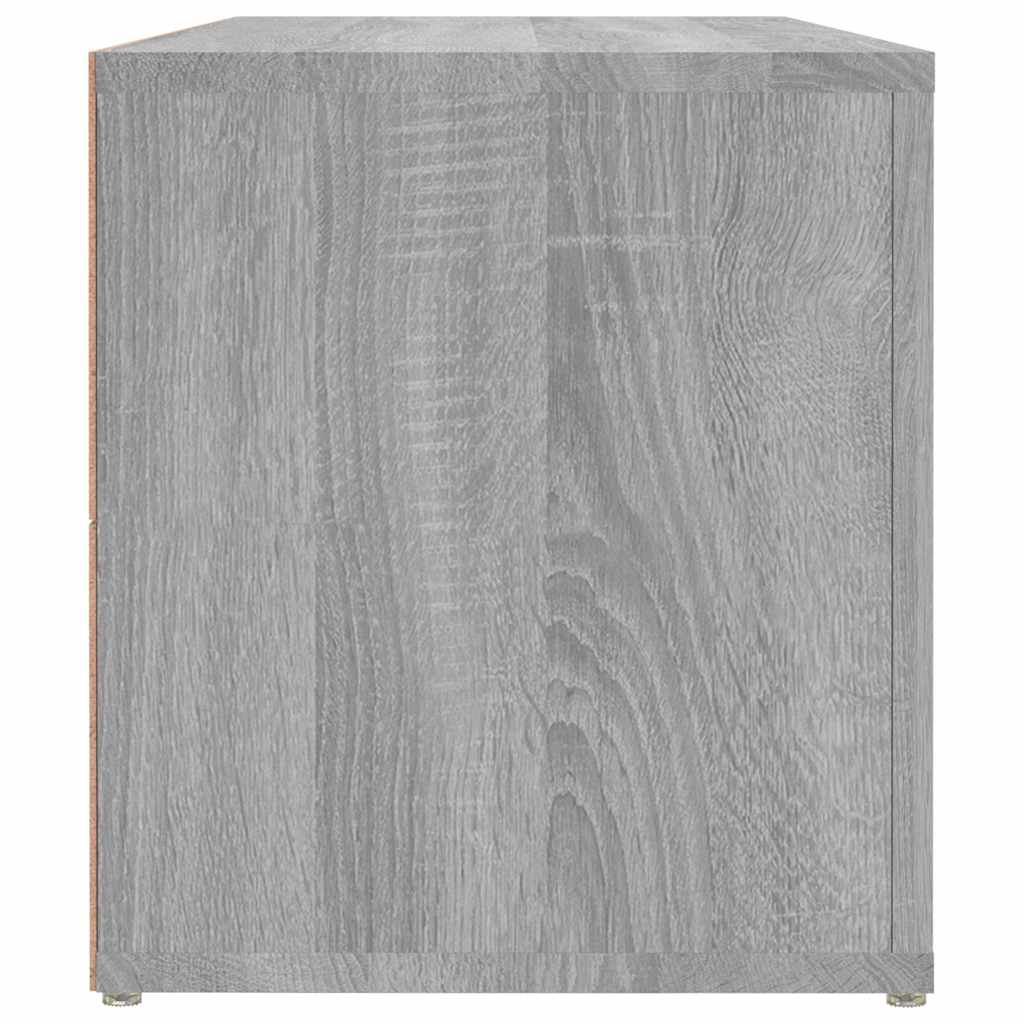 szürke sonoma színű szerelt fa TV-szekrény 100x31,5x35 cm