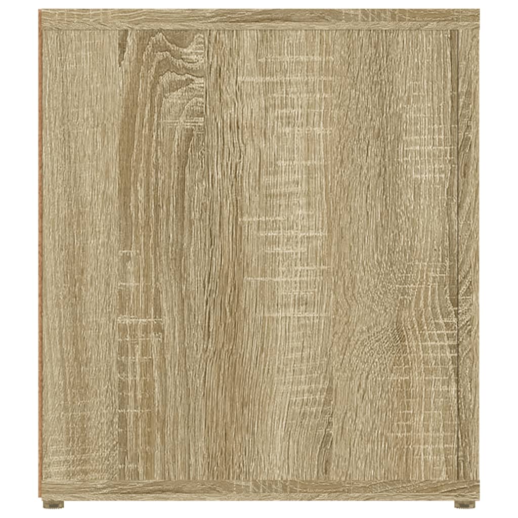 2 db sonoma tölgy színű szerelt fa TV-szekrény 80x31,5x36 cm