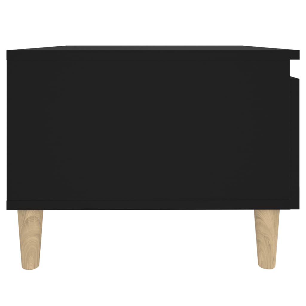 fekete szerelt fa kisasztal 50 x 46 x 35 cm