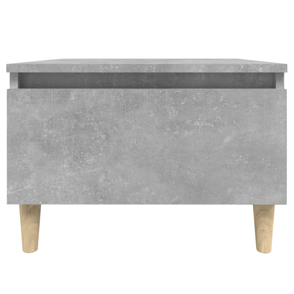 2 db betonszürke szerelt fa kisasztal 50x 46 x 35 cm