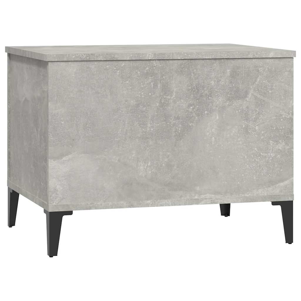 betonszürke szerelt fa dohányzóasztal 60 x 44,5 x 45 cm