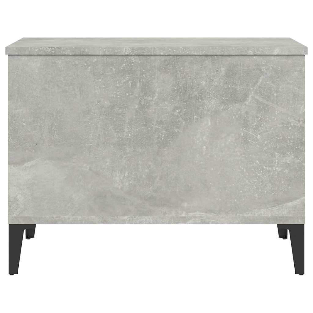 betonszürke szerelt fa dohányzóasztal 60 x 44,5 x 45 cm